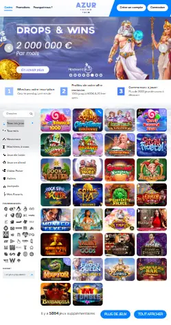 l'application et interface OHMYZINO CASINO