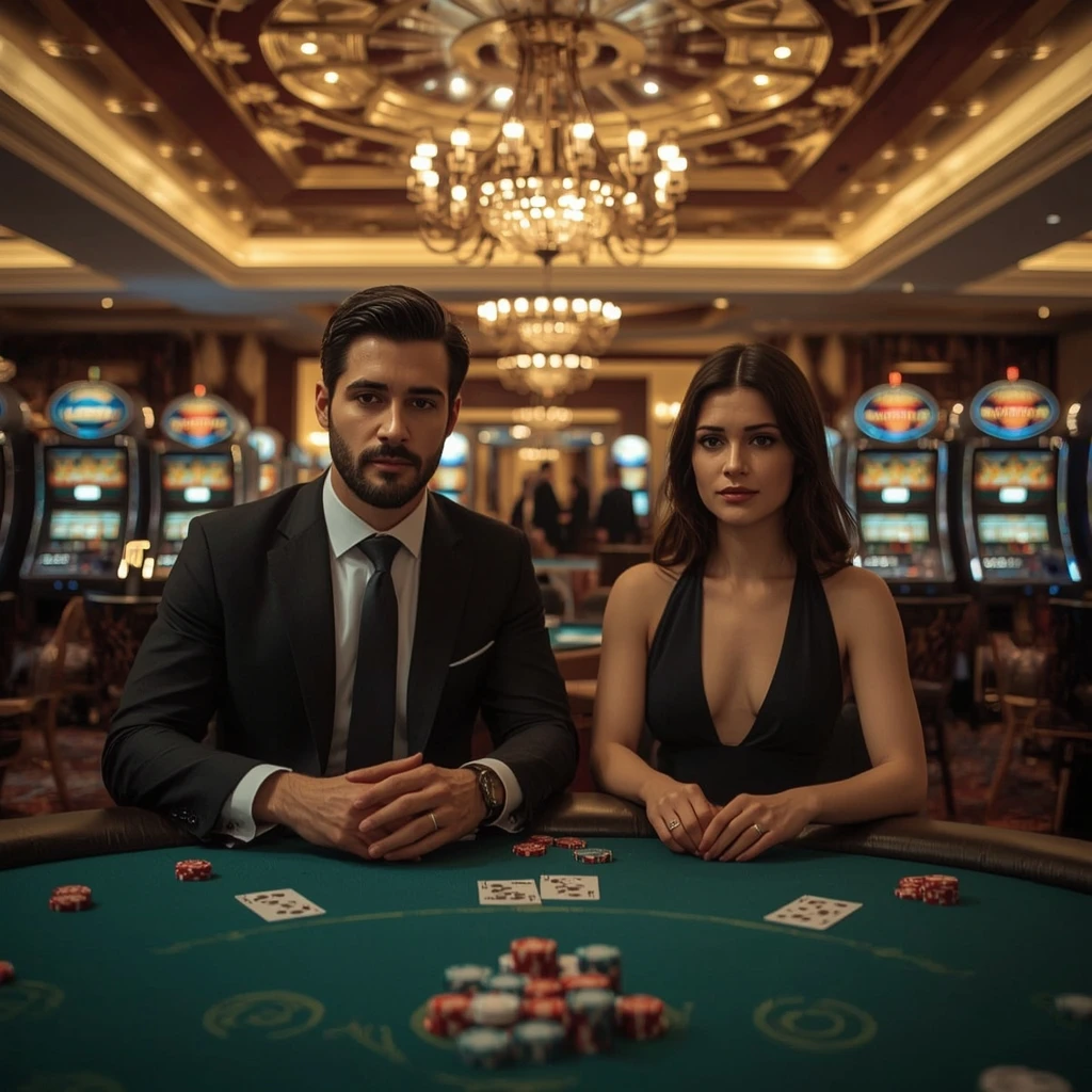 Deux joueurs de poker chez OhMyZino Casino